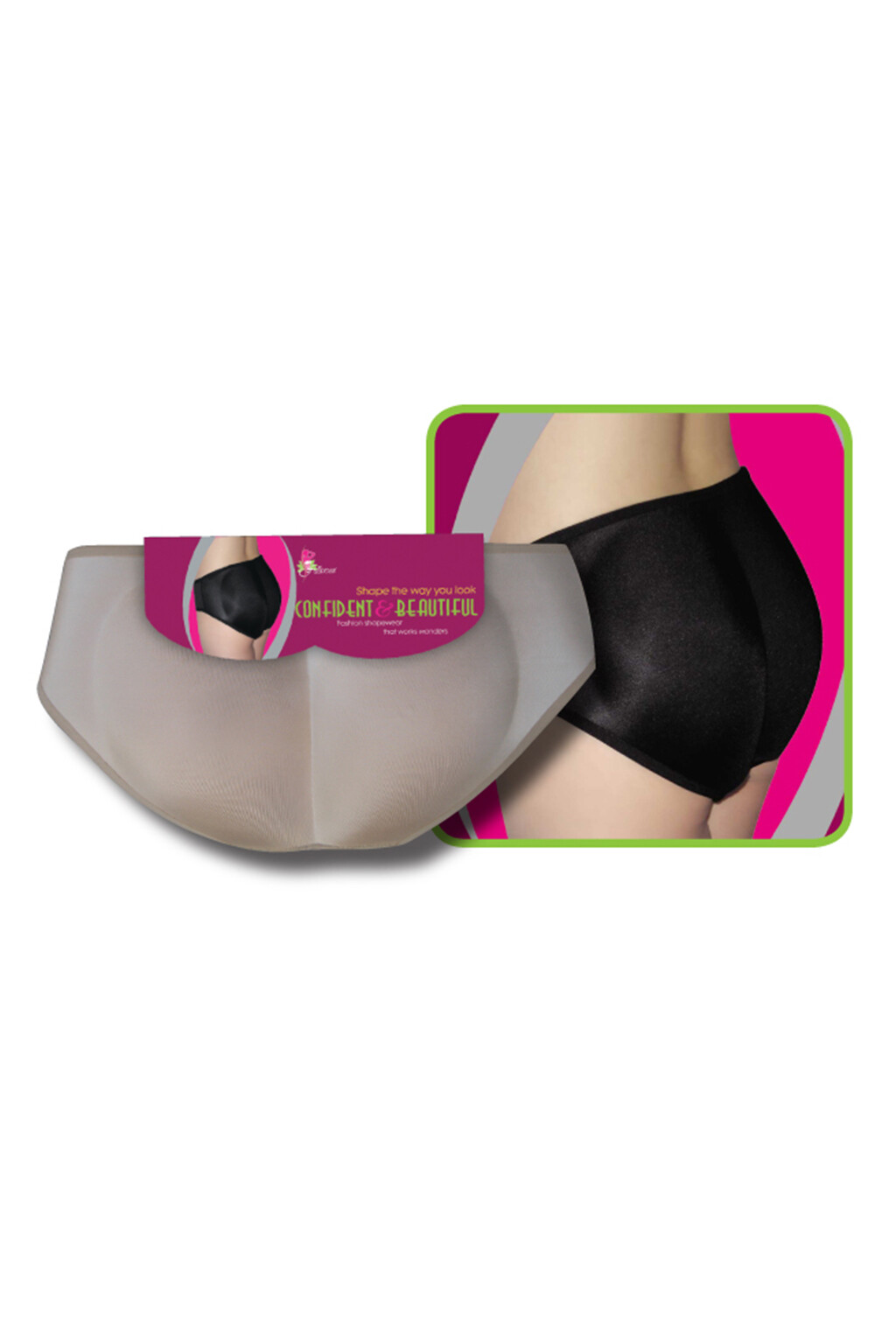 Padded Panties Booty Enhancer Thick Built-in Pads Butt Booster S M L XL 2XL 7011