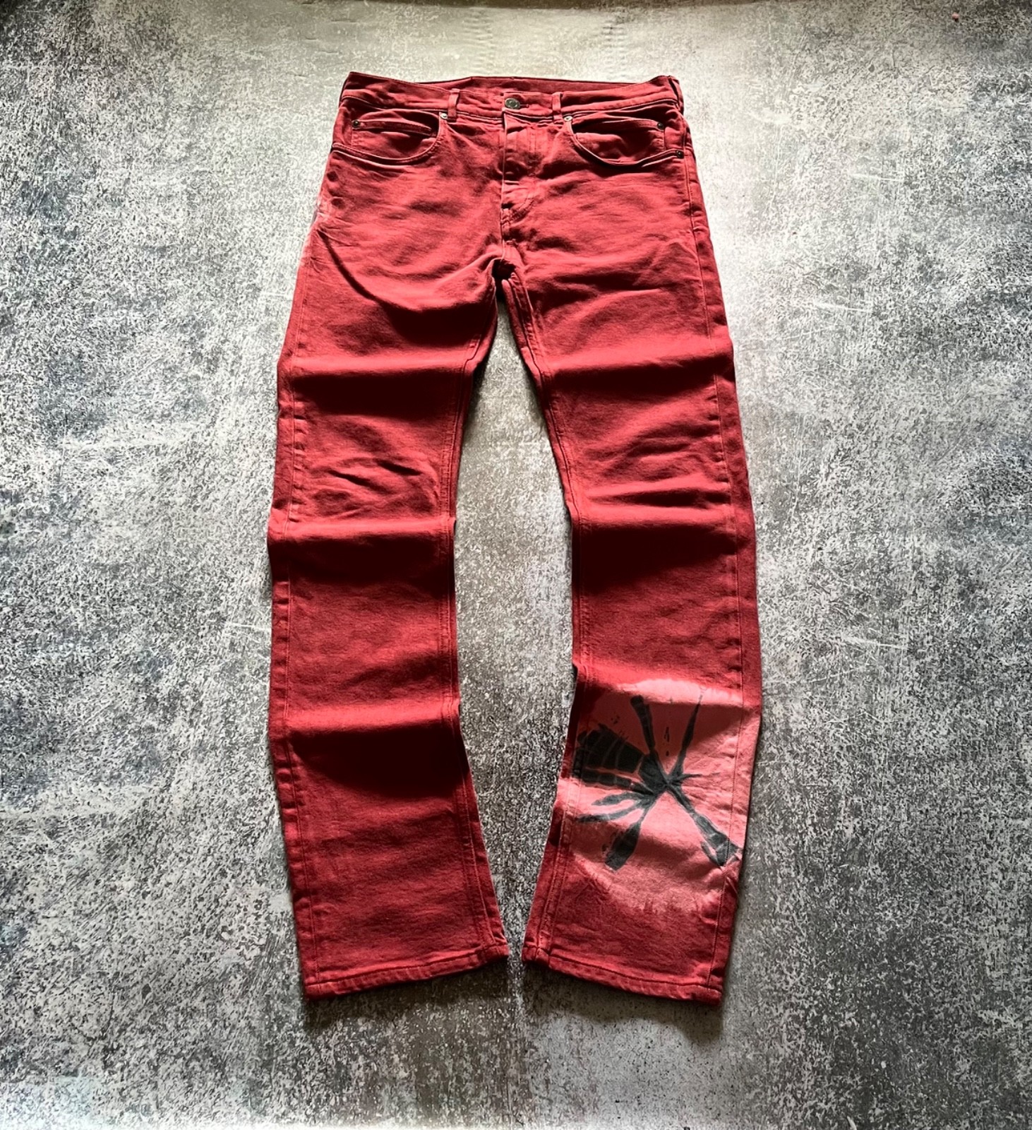 Calvin Klein 205W39NYC Tie Dye By Raf Simons crazy y2k jeans