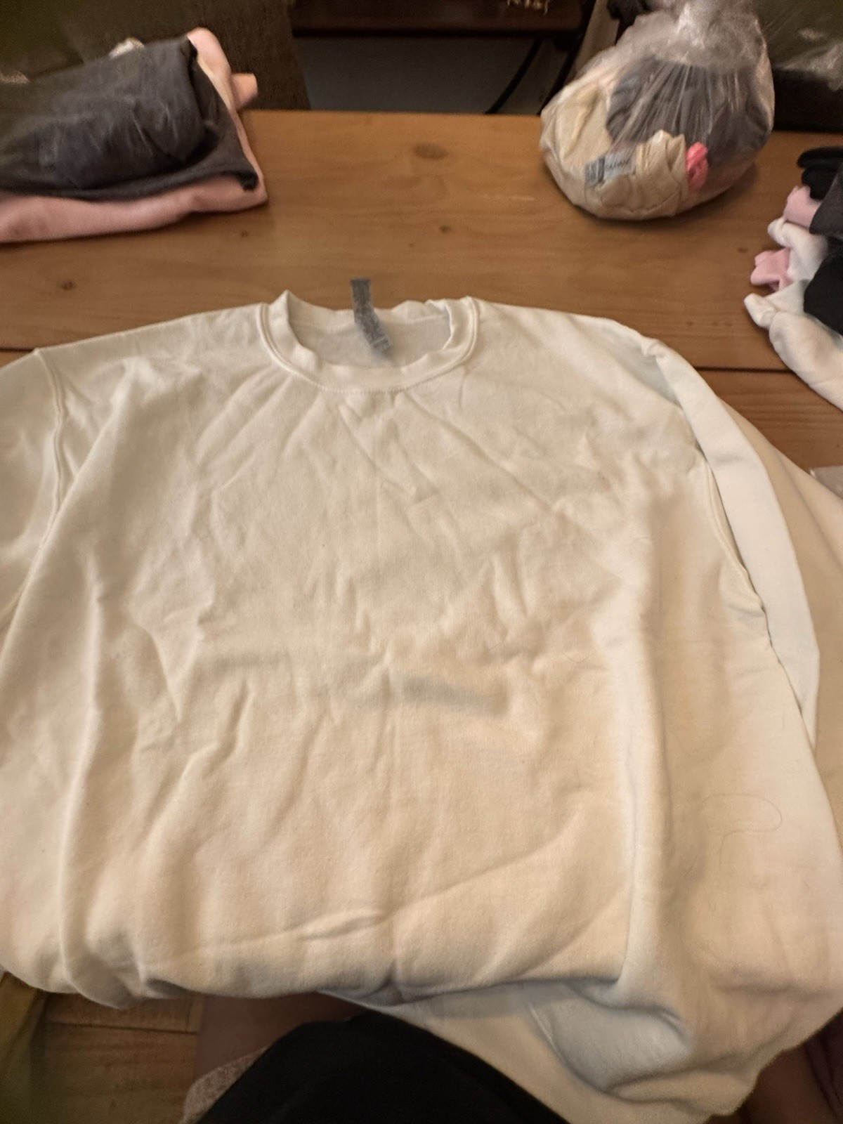 Blank Shirt Bundle Lot Of 4 Various Colors Size L Sweatshirt And T Shirt