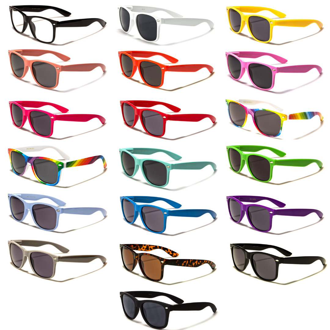 Retro Optix Classic Retro Vintage 80’s Non-Polarized Lens Square Sunglasses