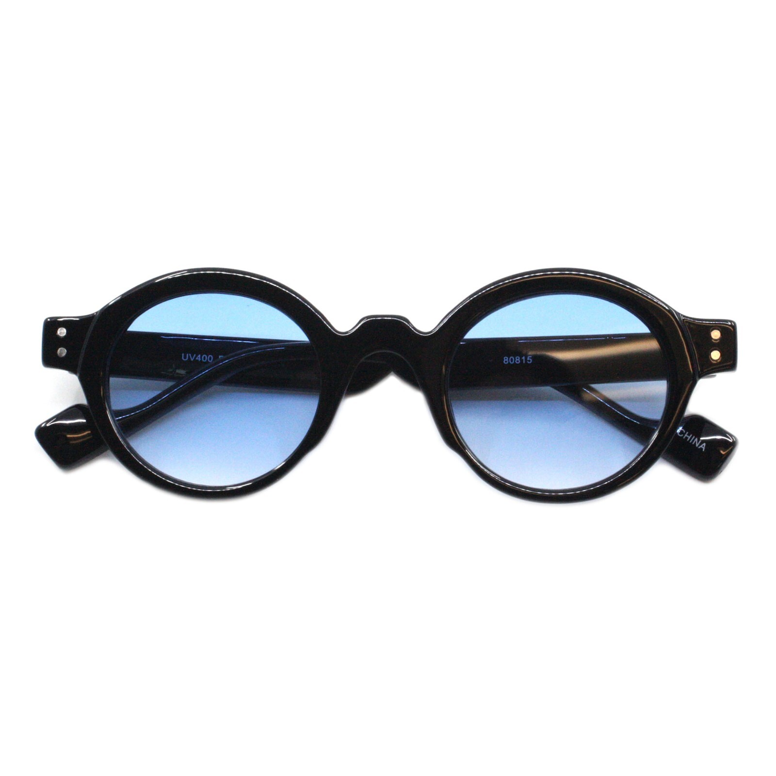 Oval Round Sunglasses Hipster Style Horn Rim Unisex Frame UV400