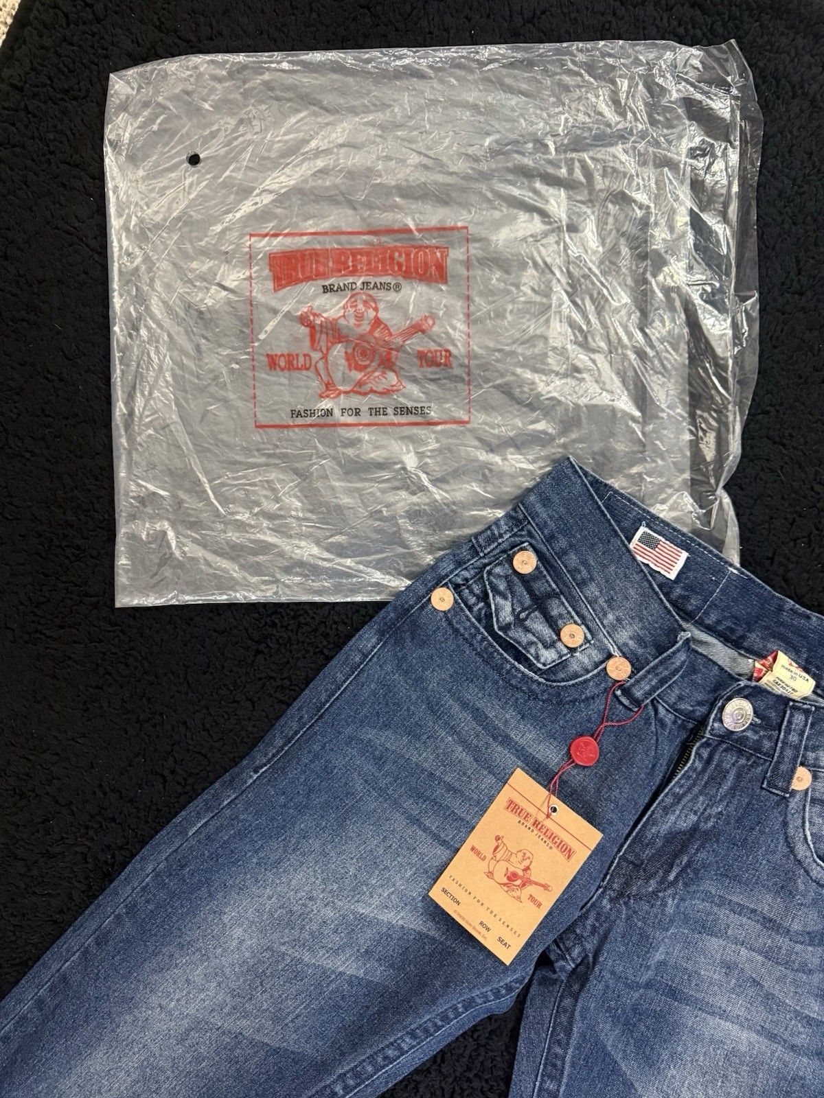 NWT Vintage True Religion Jeans Size 30×33 MADE IN USA