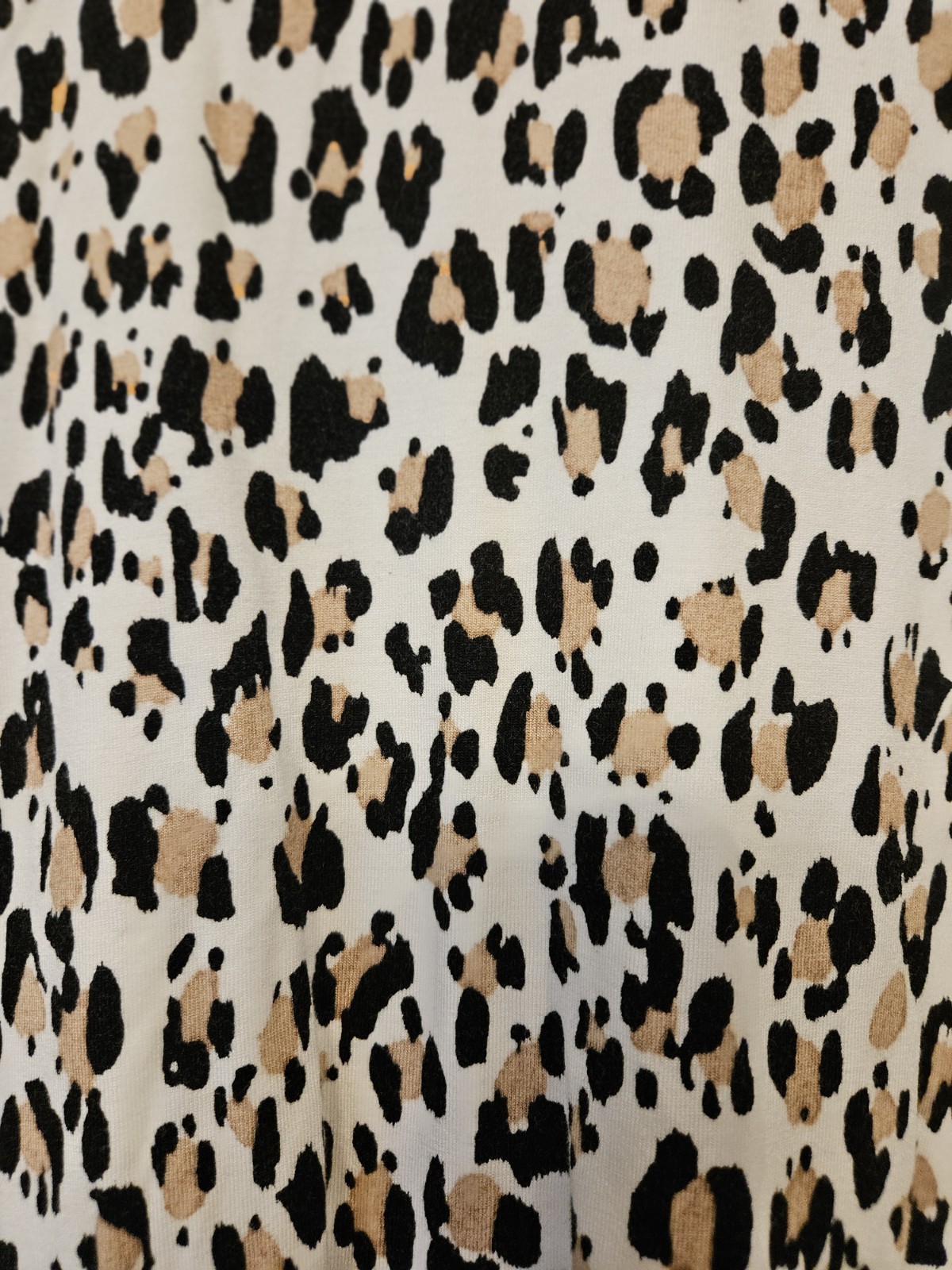 Chico’s Size 2 Animal Print Short Sleeve Top