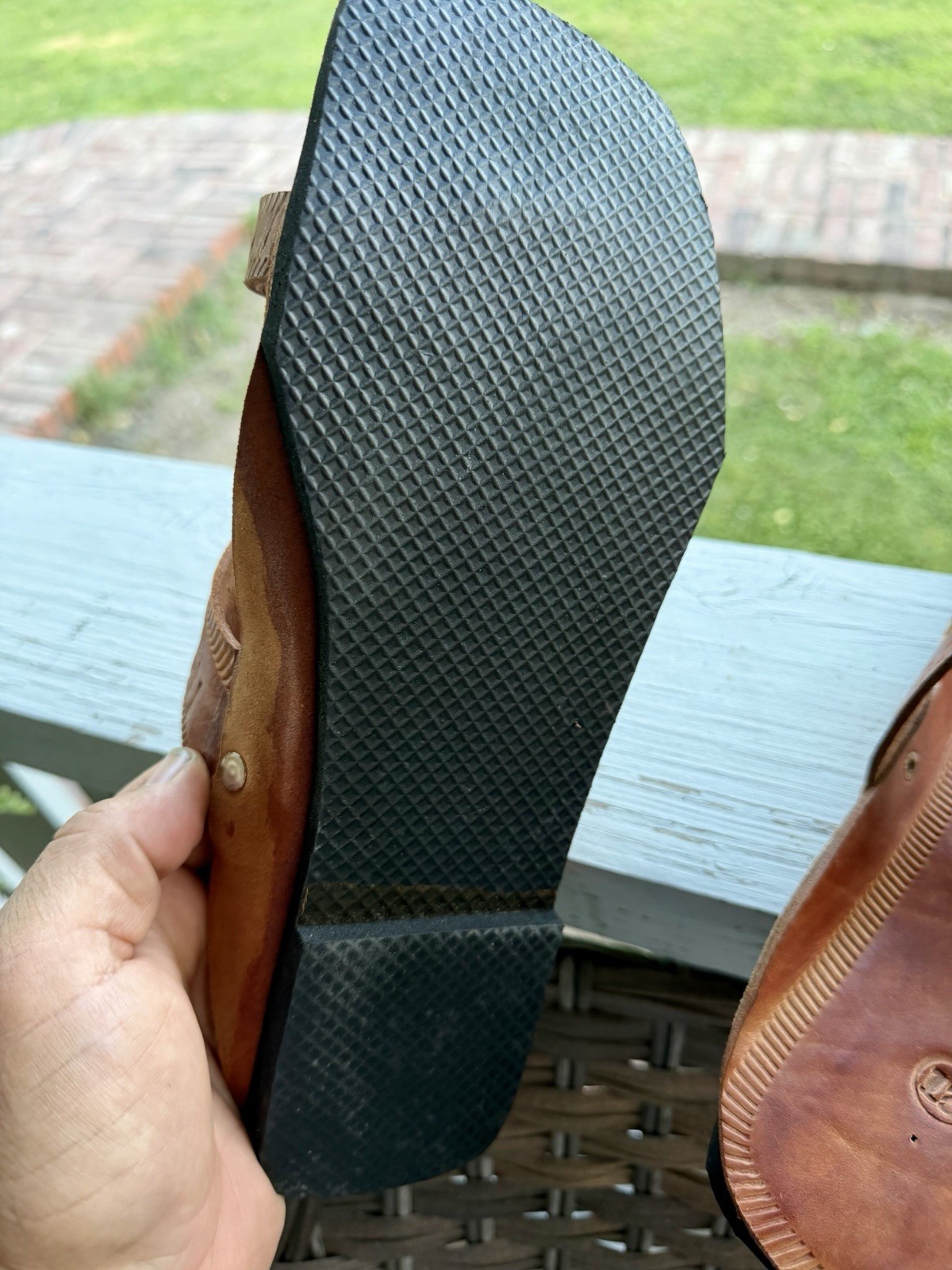 Sri Lanka Handmade Kolhapuri Men’s Sandals – US Size 11