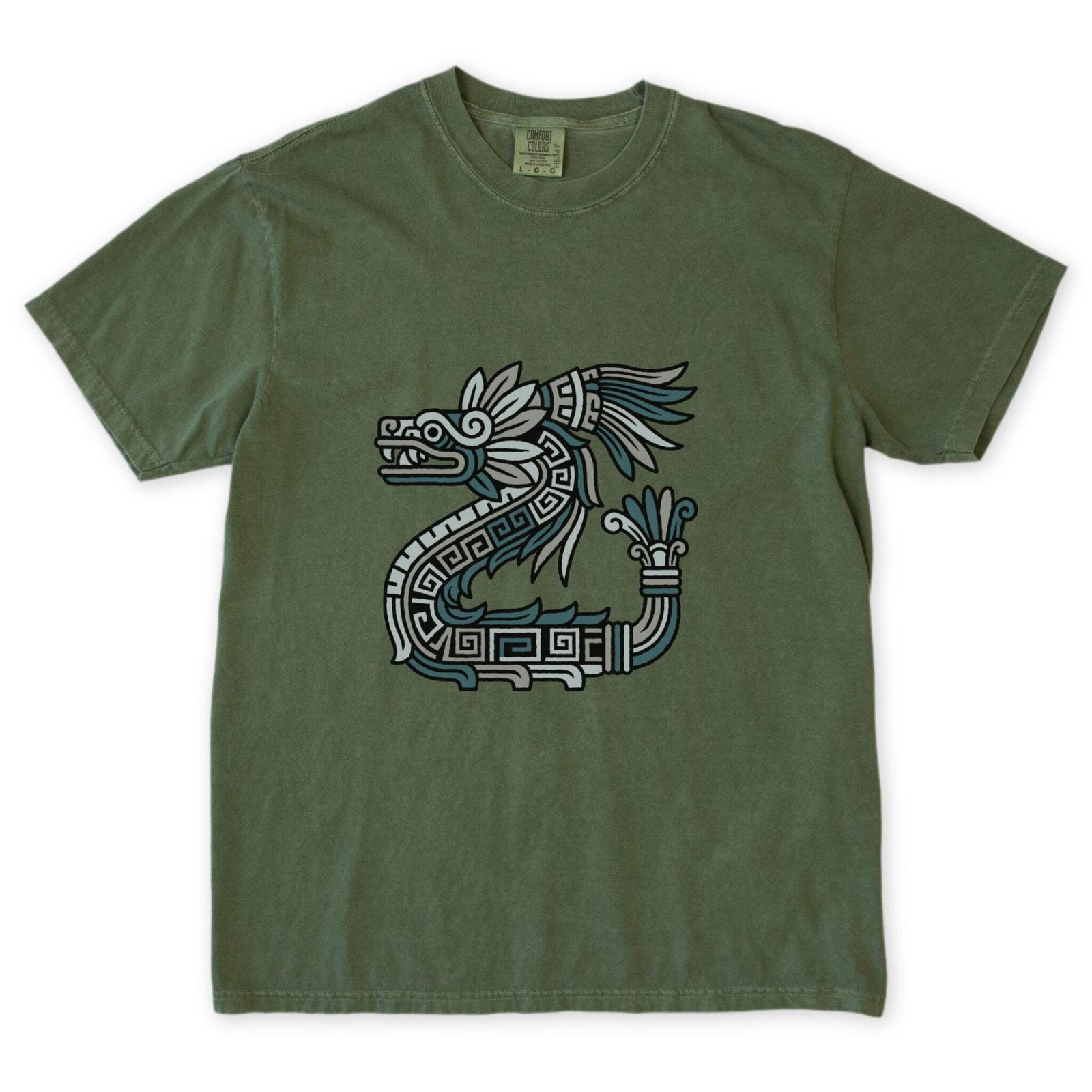 Quetzalcoatl Feathered Serpent T-Shirt | Aztec Mayan Mythology Tee Shirt