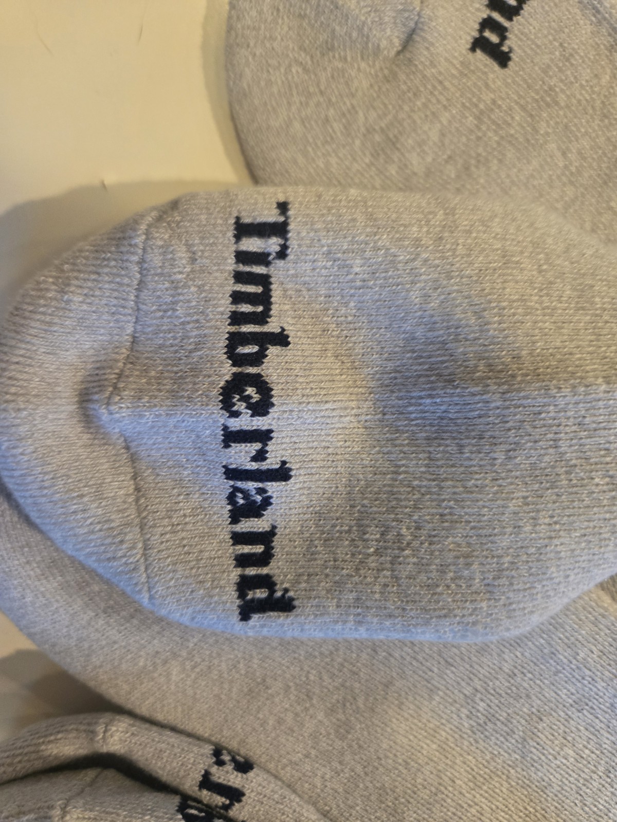 Timberland Unisex Cushioned Crew Socks 4 Pairs – Wool Blend, Light Brown Medium