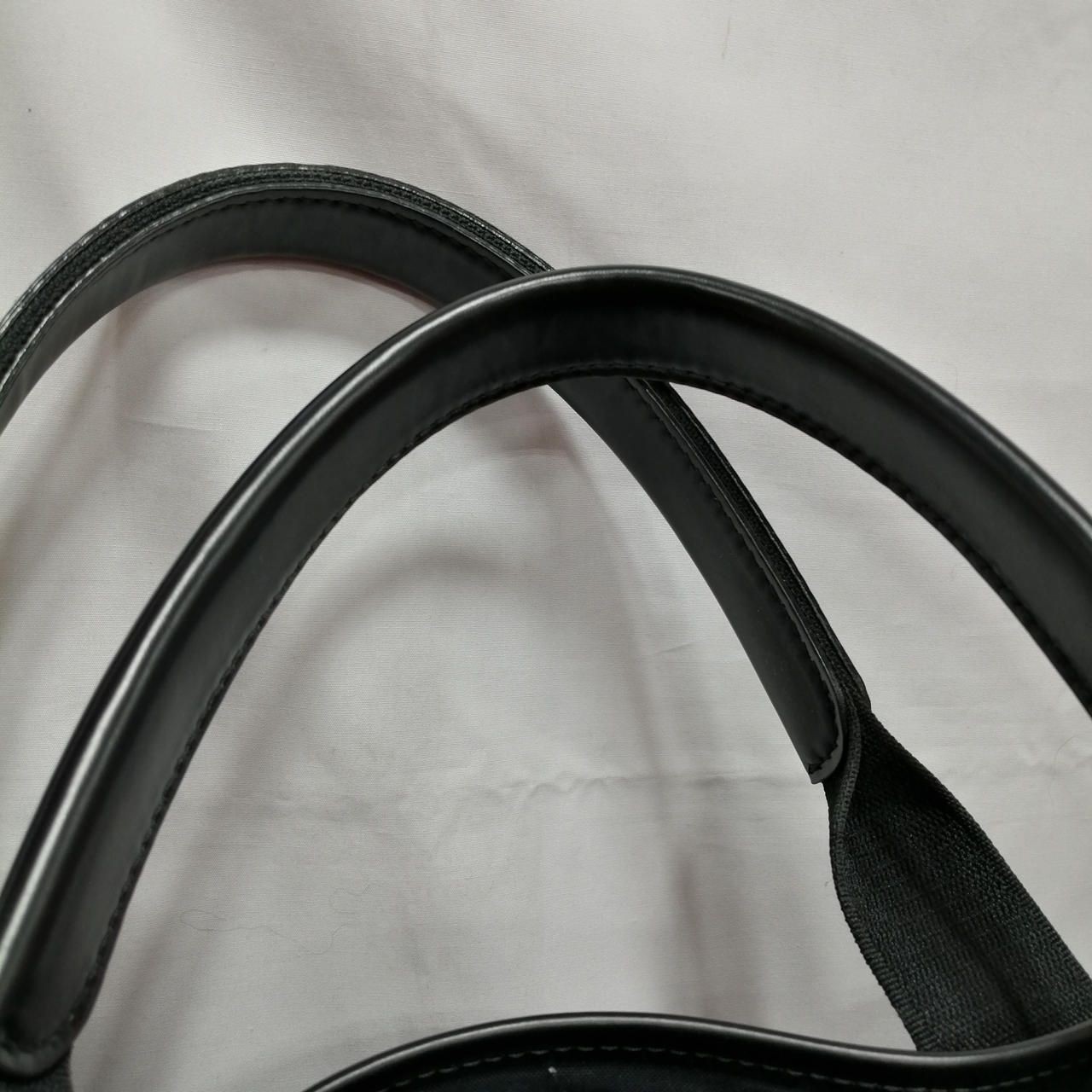 BALENCIAGA Canvas Leather Tote Bag Black 339933-1000 Used
