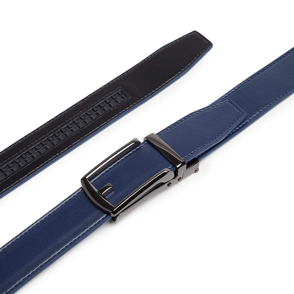 Men’s Ratchet Belt Genuine Leather Mens Belt with Slide Ratchet Belts for men