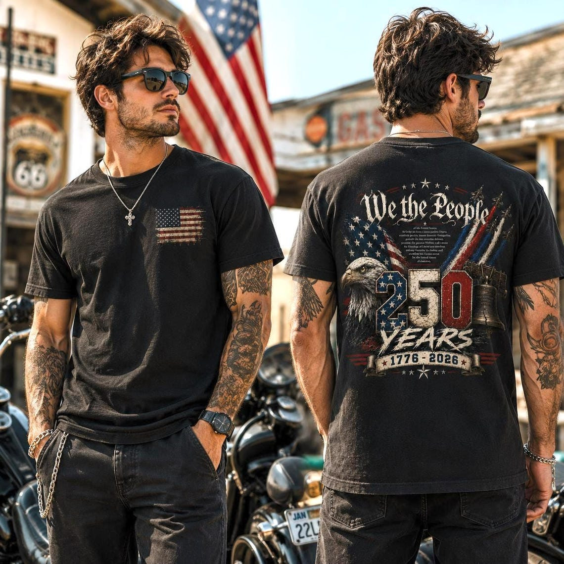 We The People America 250 Shirt Fighter Jets 1776-2026 Bald Eagle Patriotic Tee