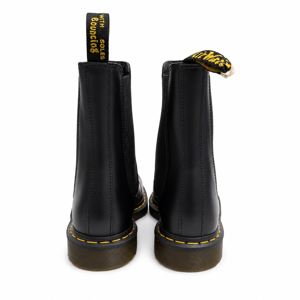 Dr. Martens 2976 Chelsea Boots Smooth Black Leather Unisex M8/W9 New