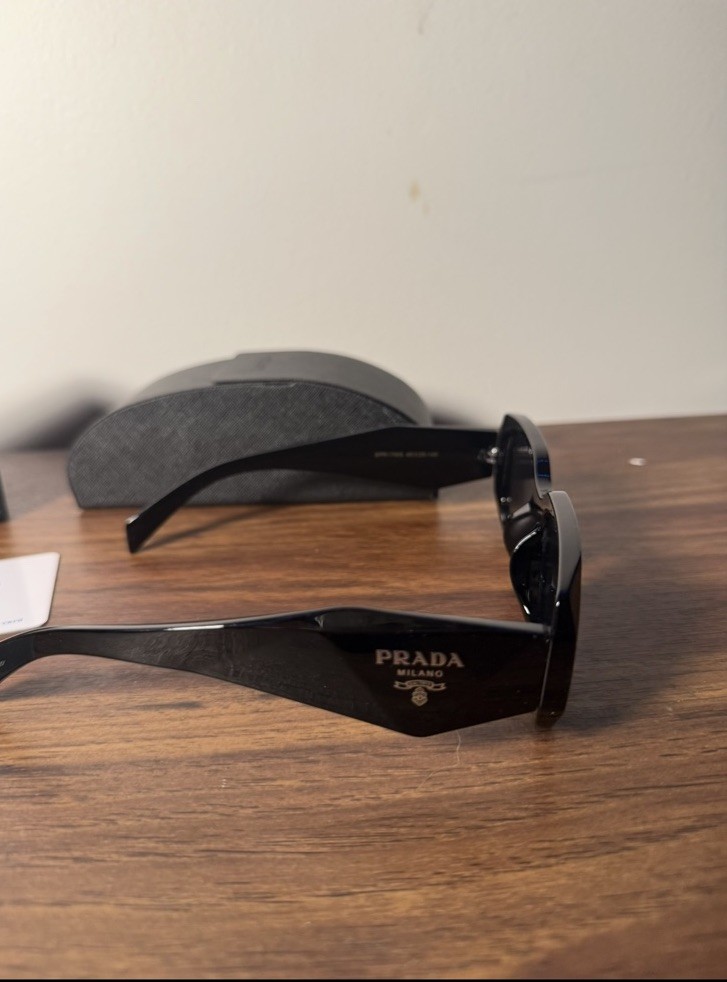 Prada PR17WS Women’s Sunglasses Black /Dark Grey Lens