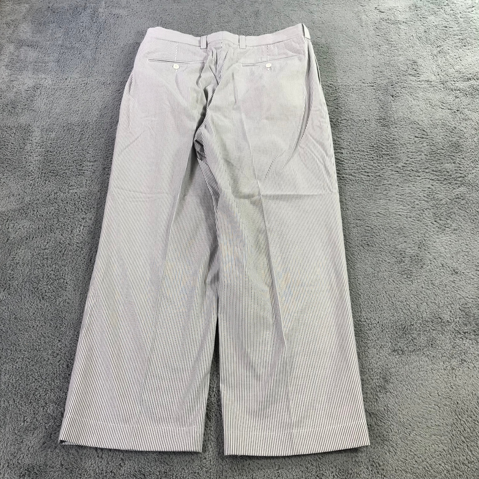 New Todd Snyder Pants Mens 34 Pleated Striped Officer Trousers Button Fly $298