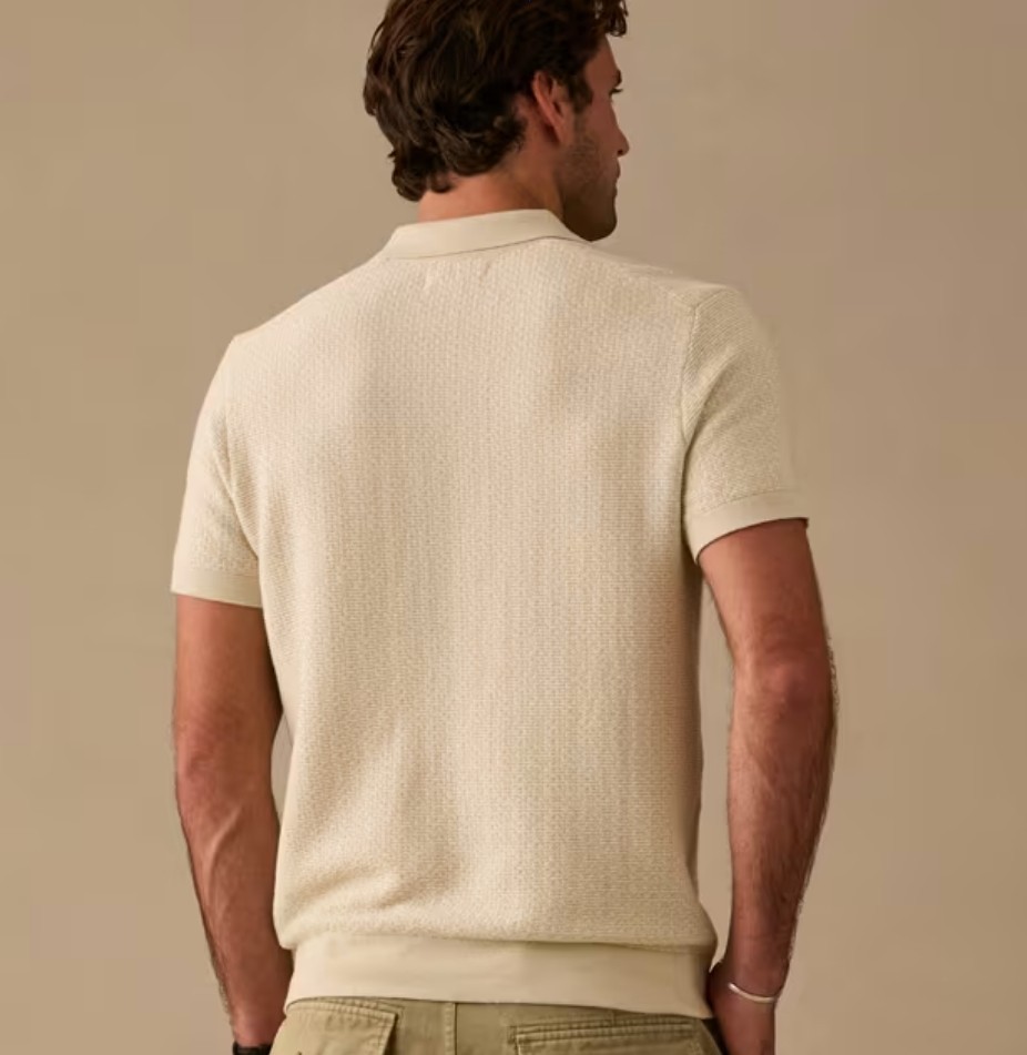 Jacquard Johnny Collar Polo-a different look that still stays true to tradition.