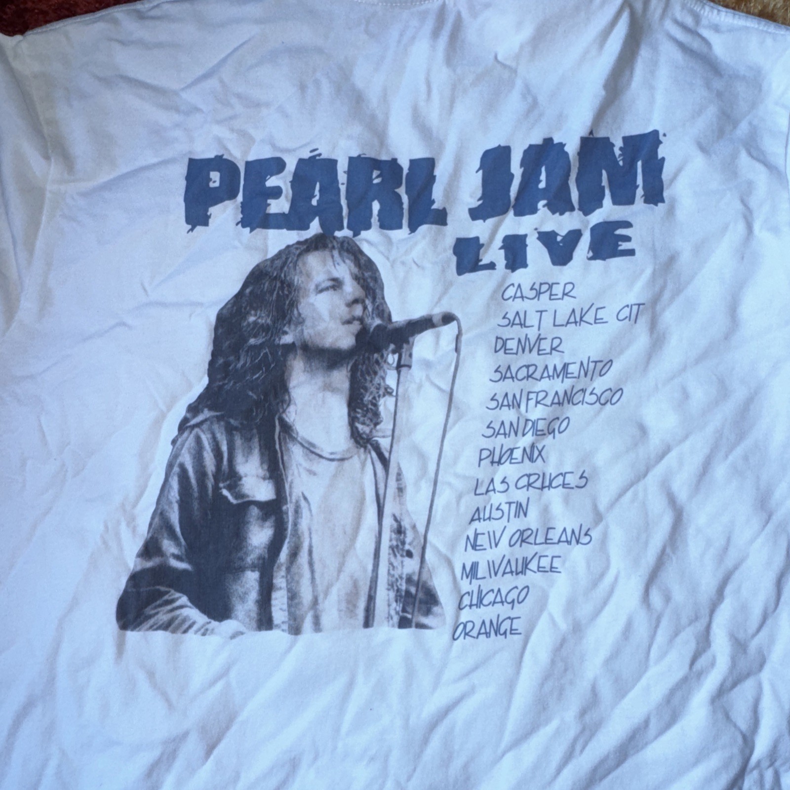 Vintage Boot Pearl Jam Yield World Tour Shirt Double Shirt Tourn95-96 Vitalogy