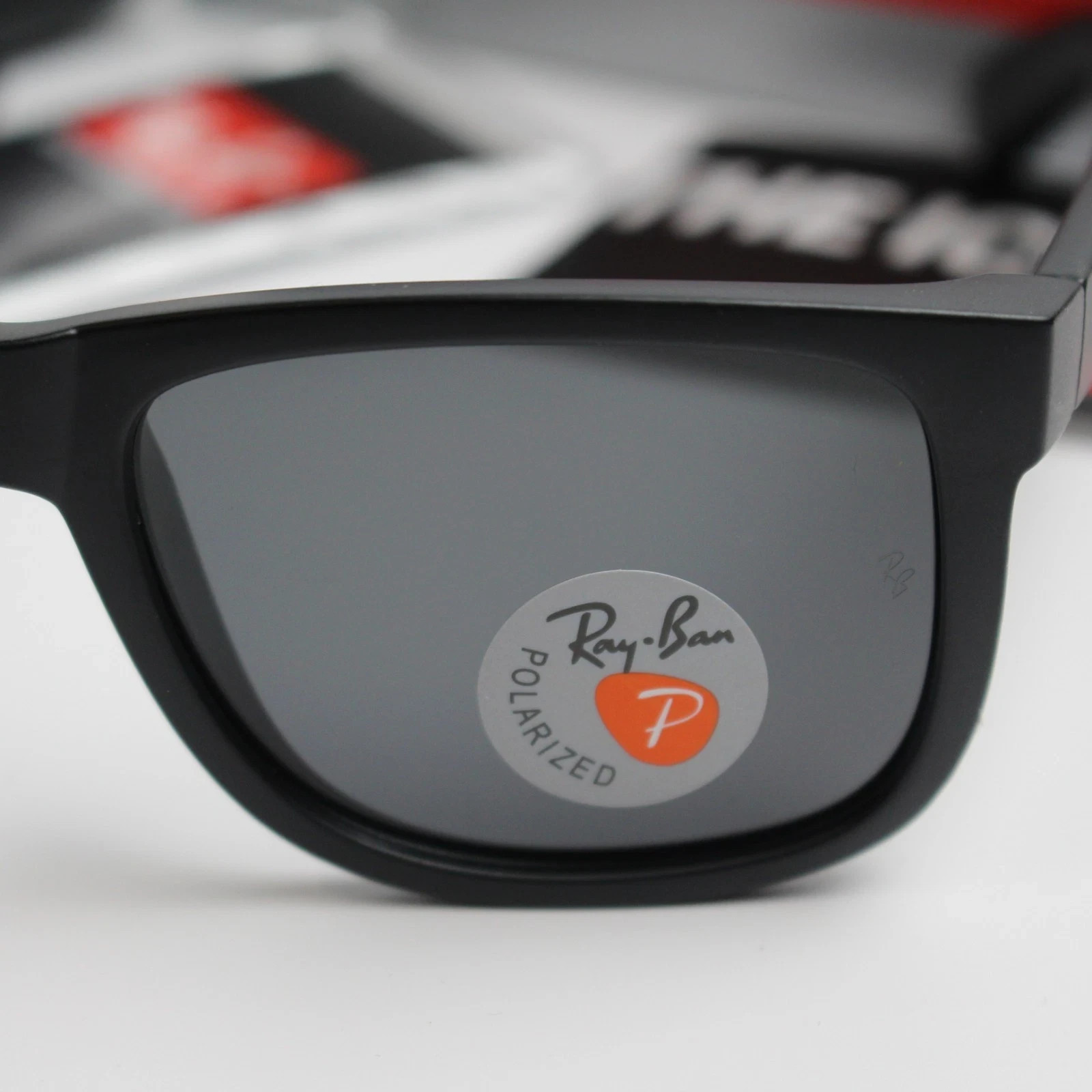 RB4165 Polarized Sunglasses Ray-Ban Justin Black Frame Gray Lens
