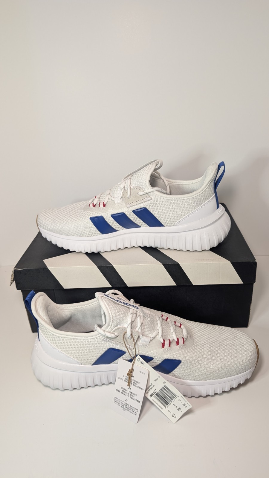 Adidas Kaptir 4.0 Cloud White Royal Blue Men’s Road Running Shoes Pick Size 8.5