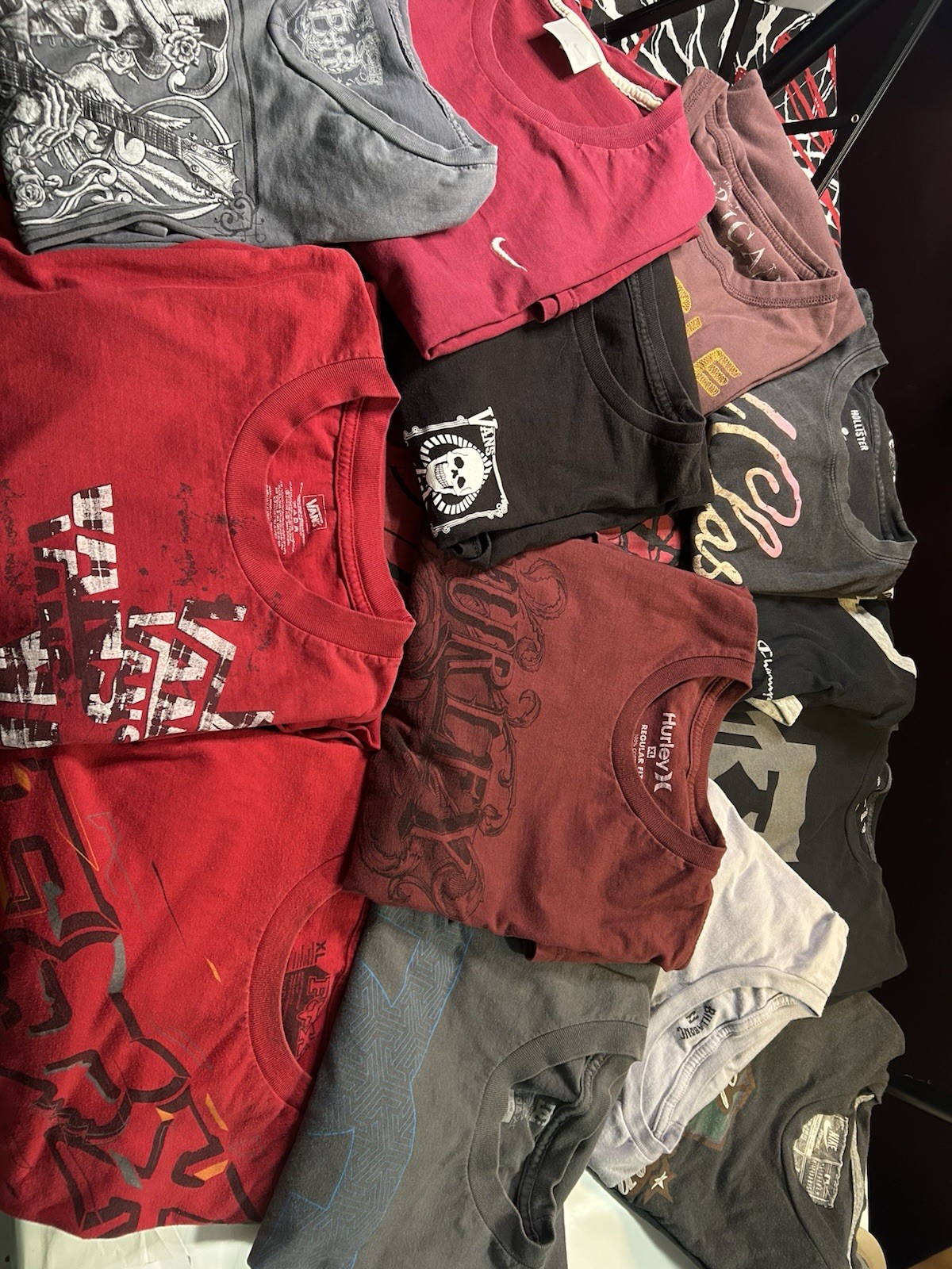 Wholesale lot of men’s shirts, Vans, Nike, From Raceing, and more $2 per piece‼️