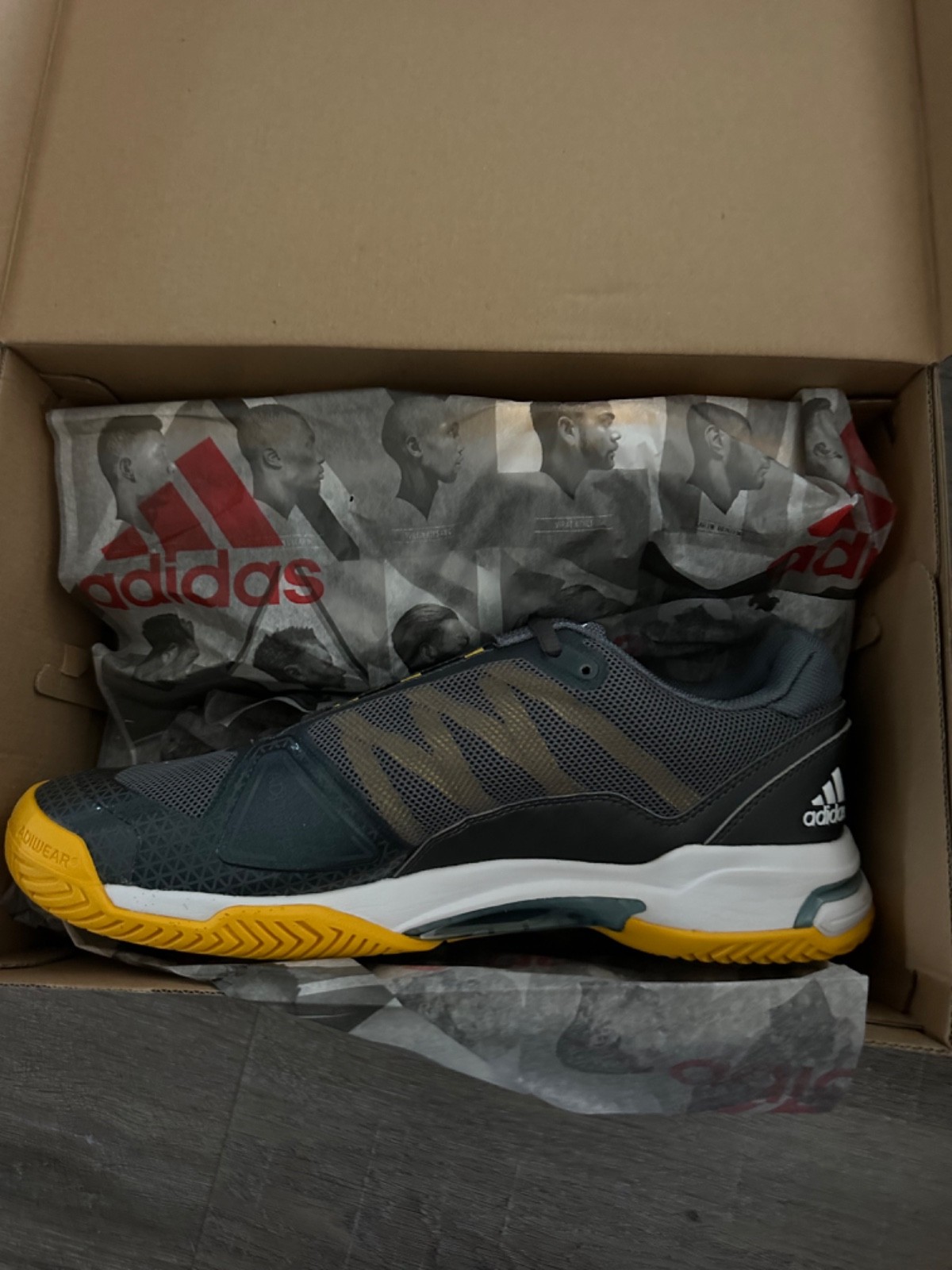 Size 10 – Adidas Barricade Club Blue