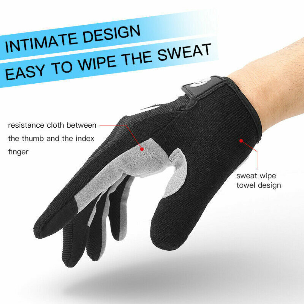 Men Full Finger Work Out Gym Gloves Sport Weight Lifting Exercise Fitness Gloves