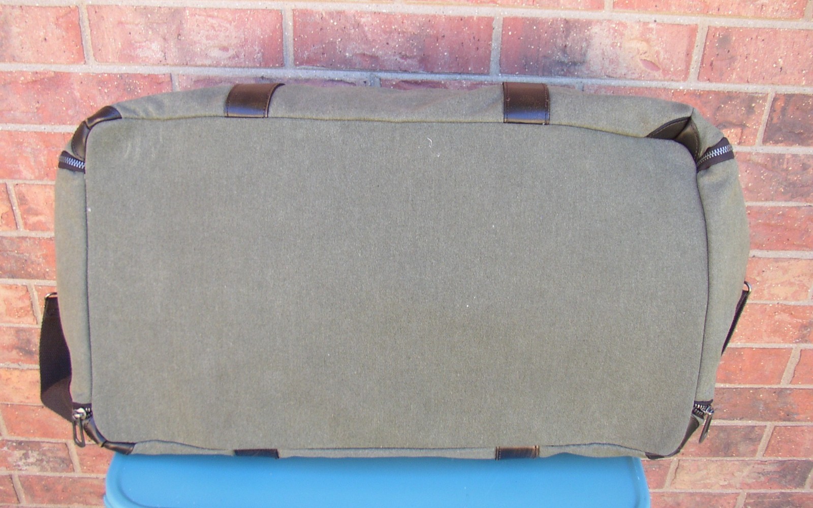ZEP-PRO Army Green Canvas Travel Duffel Bag 22″ w/ Removable Shoulder Strap