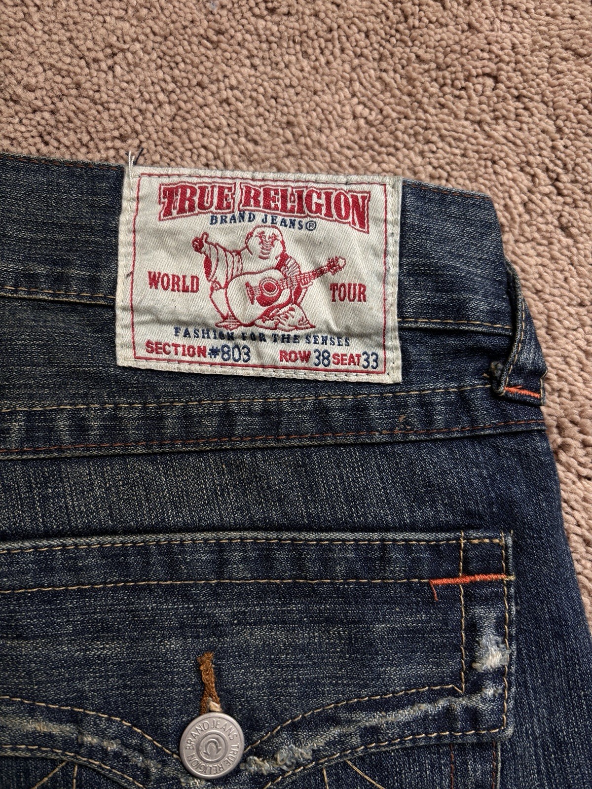 True Religion Men’s Ricky Blue Jeans