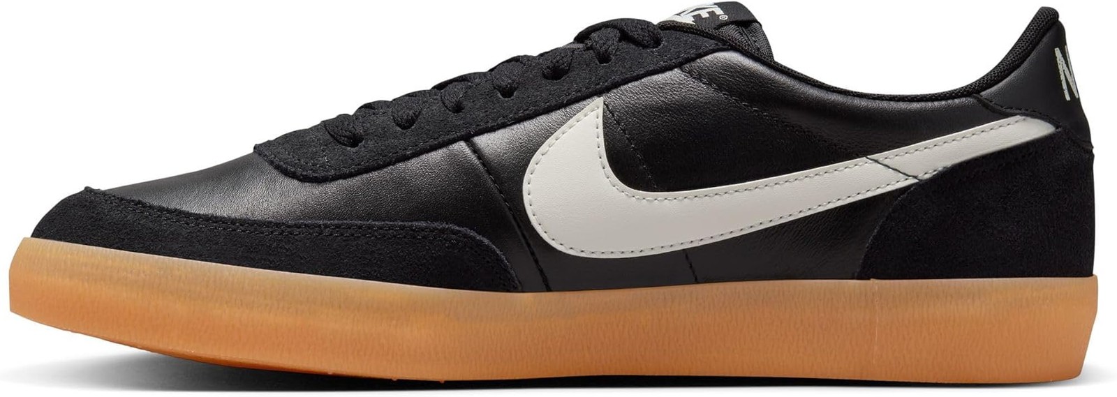 Nike Men’s Killshot 2 Leather Sneakers, Black/Sail/Gum Yellow, 12 Medium US – Bl