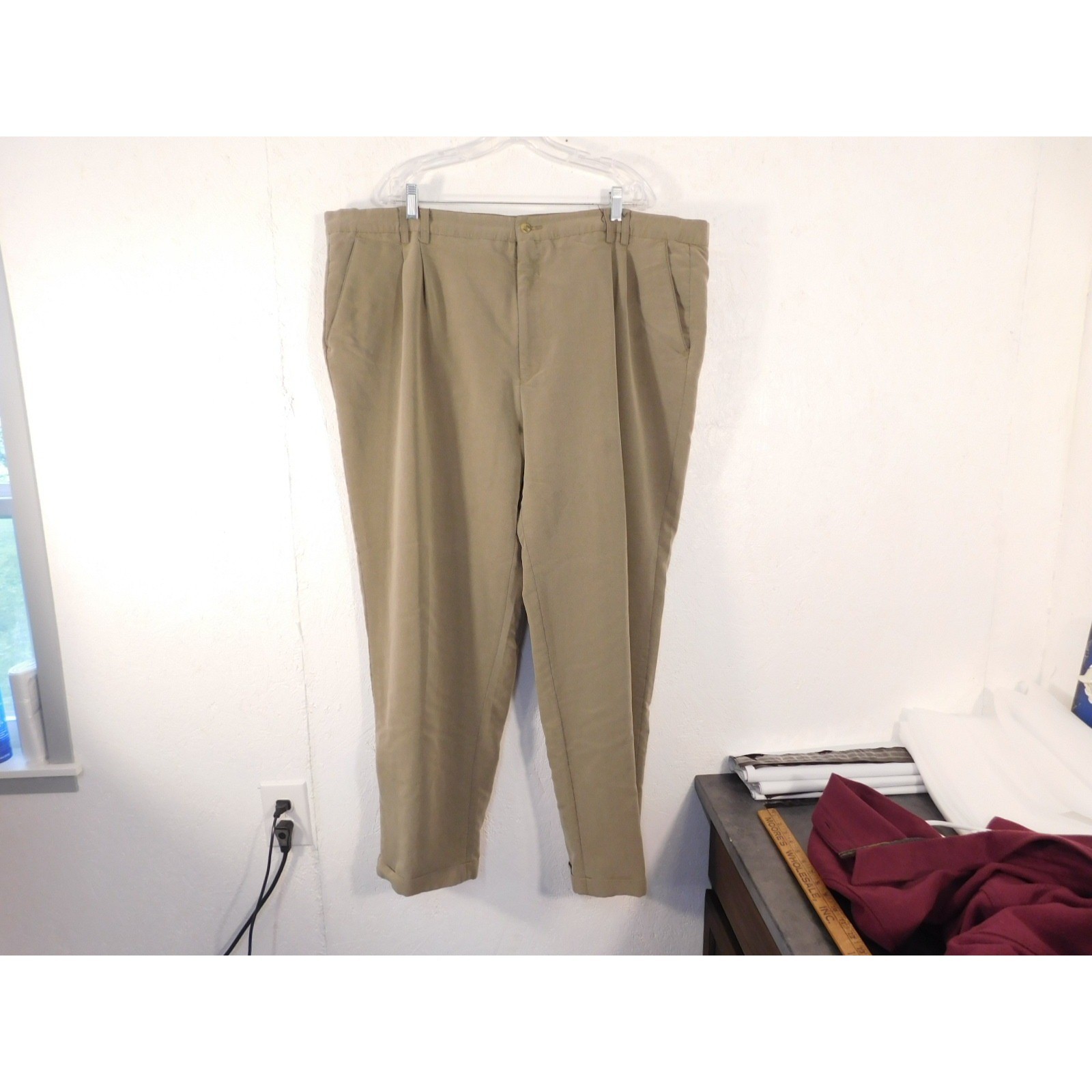 Men’s Adolfo Dress Pants 48×32 Hemmed and Cuffed to 29″