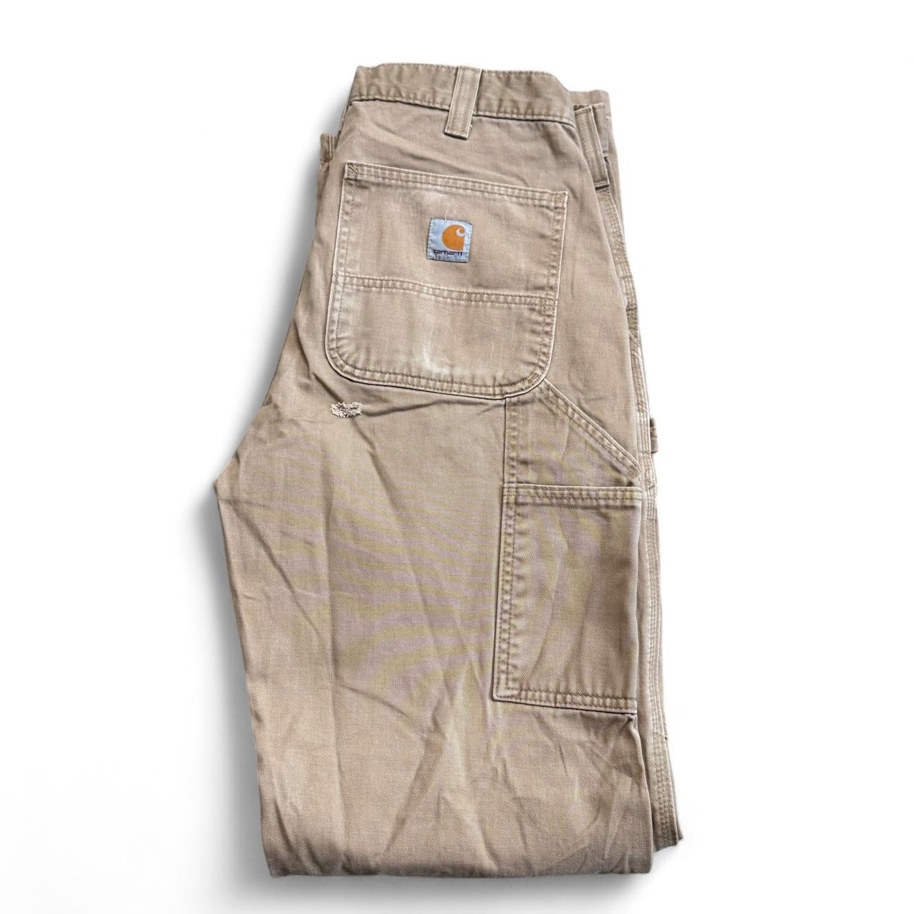 BAGGY TAN CARPENTER WORKPANTS WITH POCKET DESIGN AND GREAT QUALITY