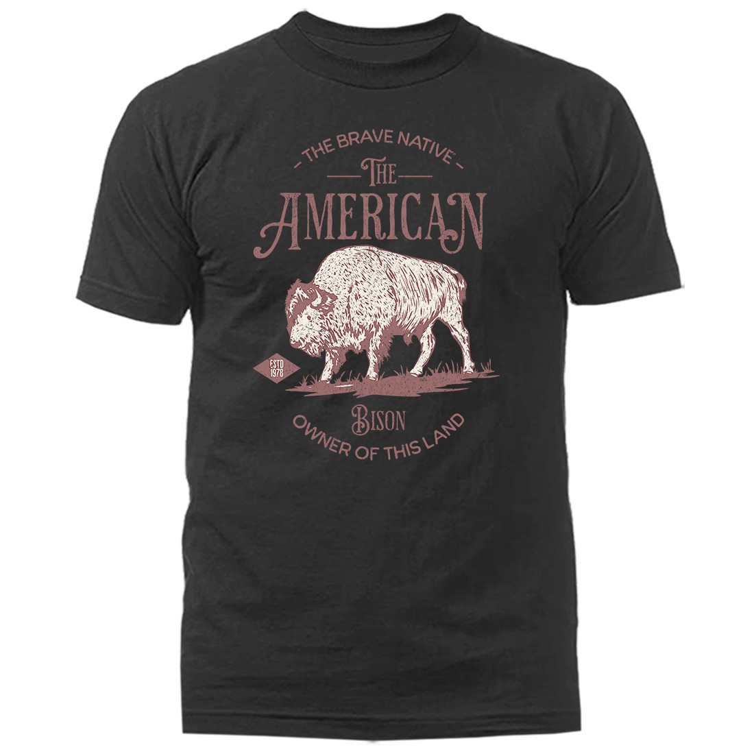 American Bison Owner Of This Land Native American Spirit Wildlife T-shirt