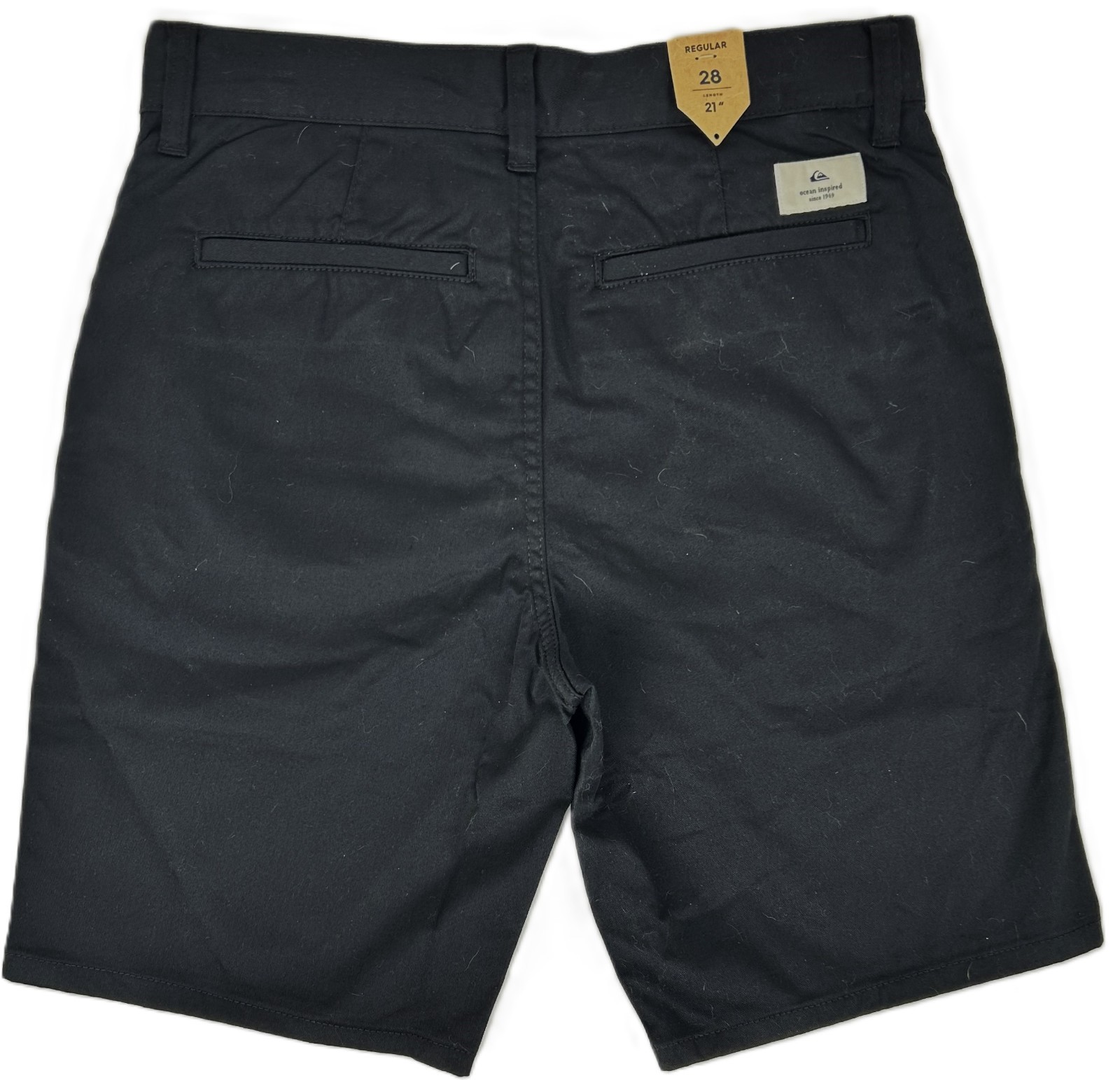 Quicksilver Chino Shorts 4 Pockets Black Mens Size 28 NWT $50