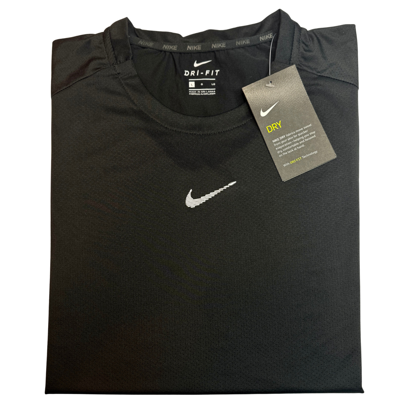 Nike Dri-Fit T-Shirt Athletic for Men Crew Neck Short Sleeve Work out Tee