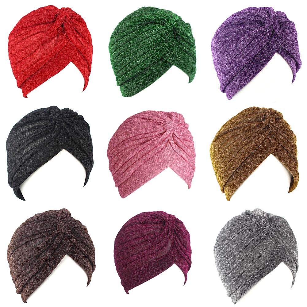 Stretch Muslim Headscarf, Chemo Cap for Hair Loss Women Wrap Turban