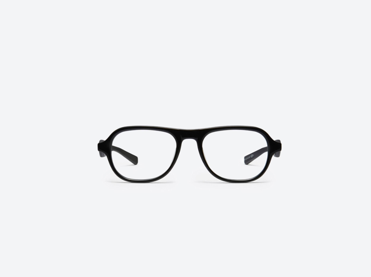 Gentle Monster x Maison Margiela MM113 01 Black Aviator Eyeglasses Acetate Frame