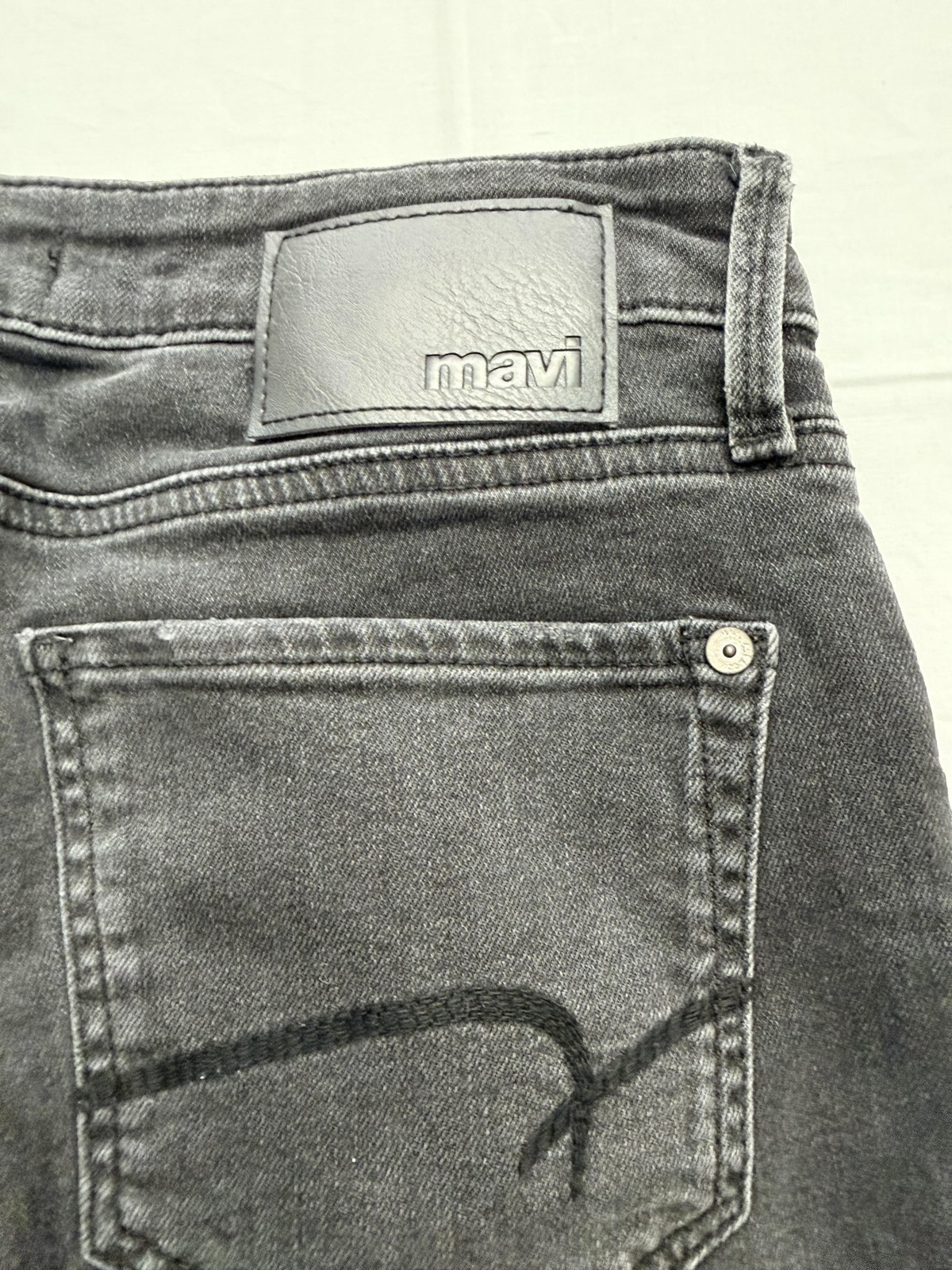 Mavi Marcus Jeans Mens 32×32 Gray Charcoal Wash Slim Straight Stretch Denim