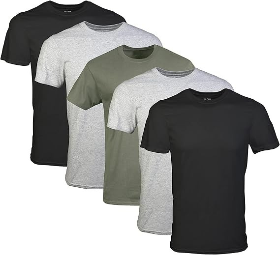 Gildan Men’s Crew T-Shirts, Style G1100, Multipack/6 pack