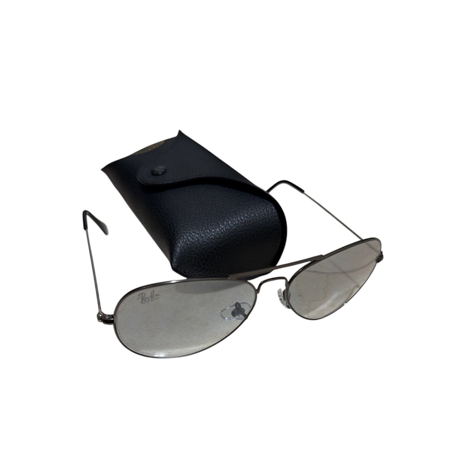 Authentic Ray-Ban Aviator Mirror Sunglasses Glass Lenses 58-14 w/ Original Case