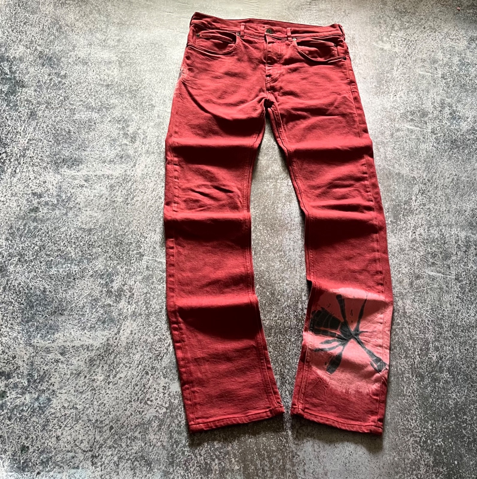Calvin Klein 205W39NYC Tie Dye By Raf Simons crazy y2k jeans