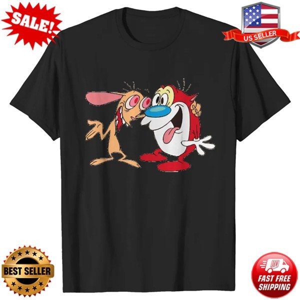 Ren and Stimpy Cartoon Show Graphic T-Shirt| S-5XL