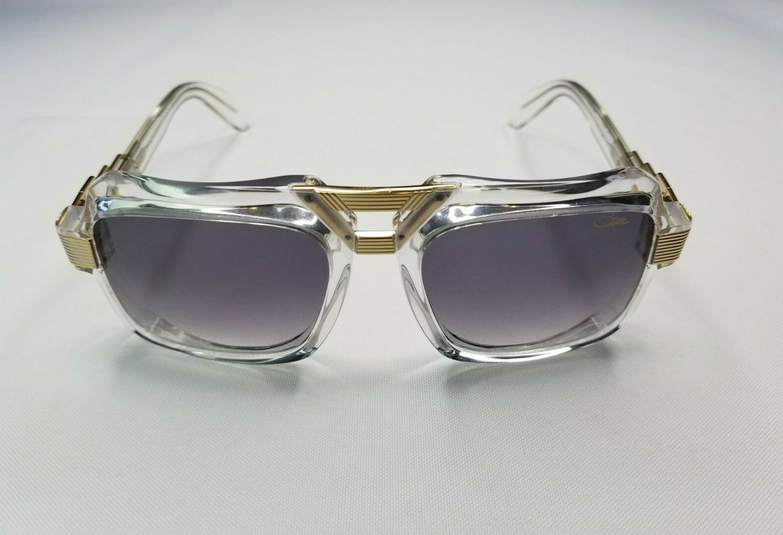 CAZAL LEGENDS MOD. 669 COL. 003 CRYSTAL GOLD PLATED SUNGLASSES MADE IN GERMANY