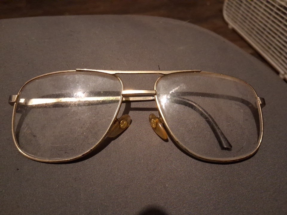 Vintage American OpticalAO 1/1012K GF Pilot Eyeglass Frames AS-IS One Arm Miss