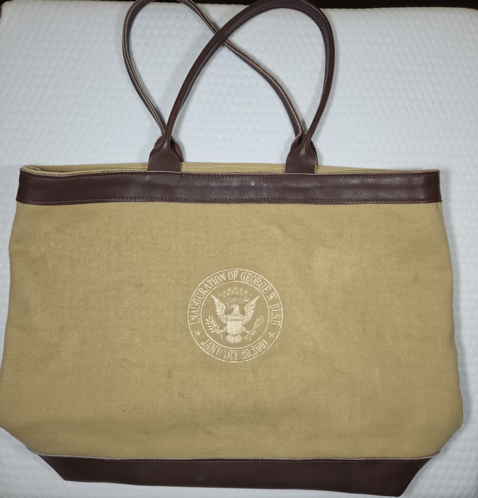 George W Bush 2001 Presidential Inauguration Canvas bag RARE