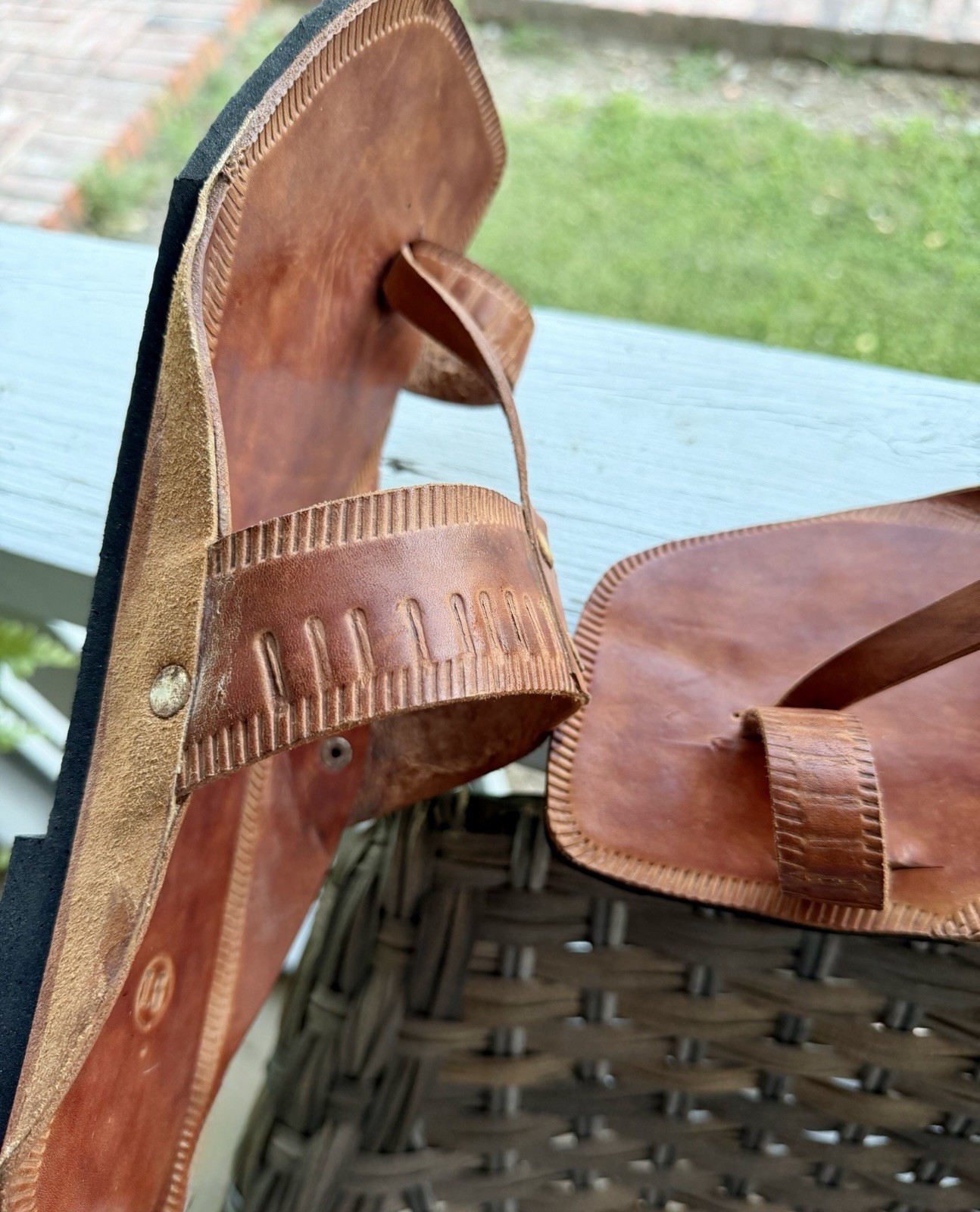 Sri Lanka Handmade Kolhapuri Men’s Sandals – US Size 11