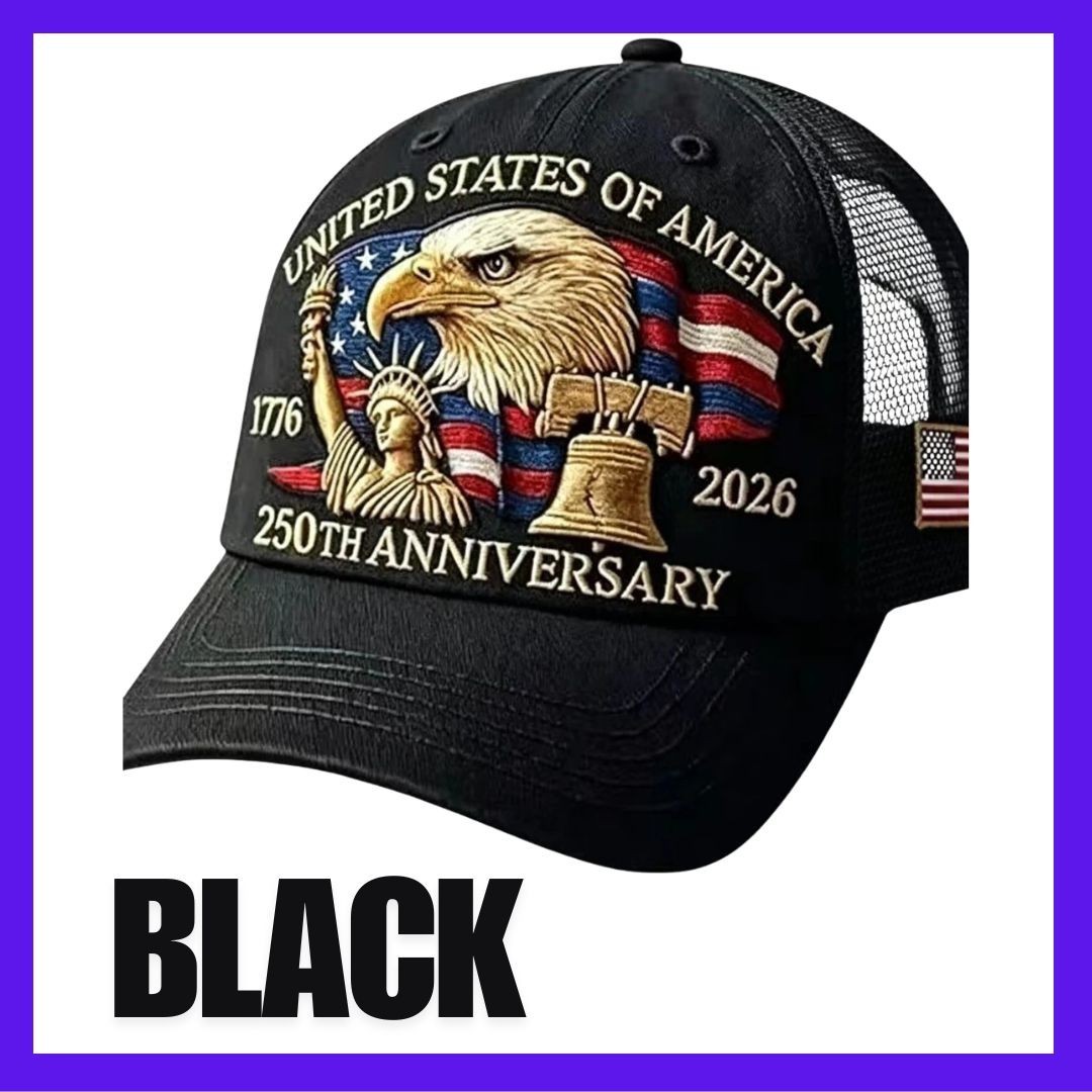 Baseball Cap United States 250th Anniversary Hat Suitable for Multiple Occasion