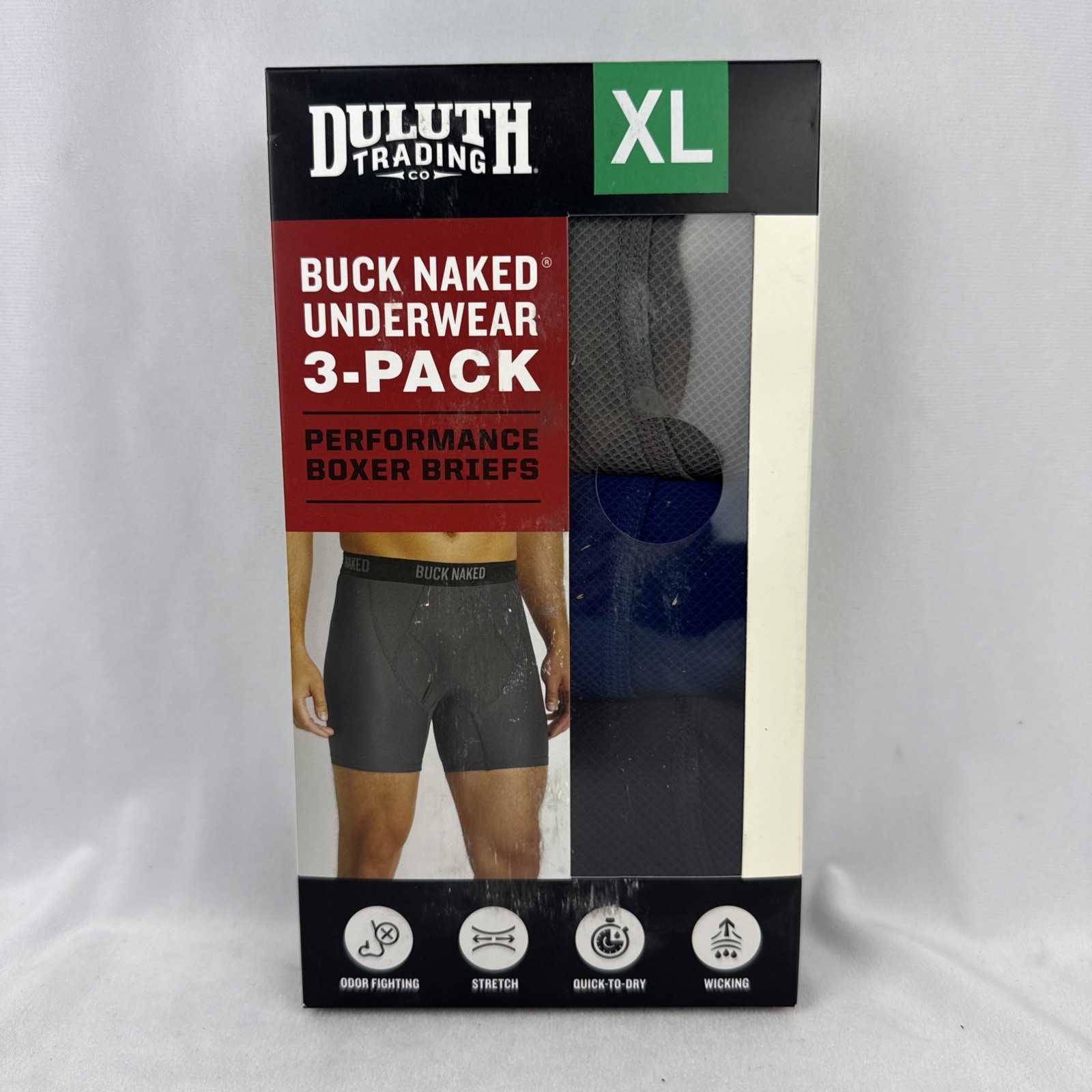Duluth Trading Men’s Buck Naked Underwear Boxer Brief 3-pack XL