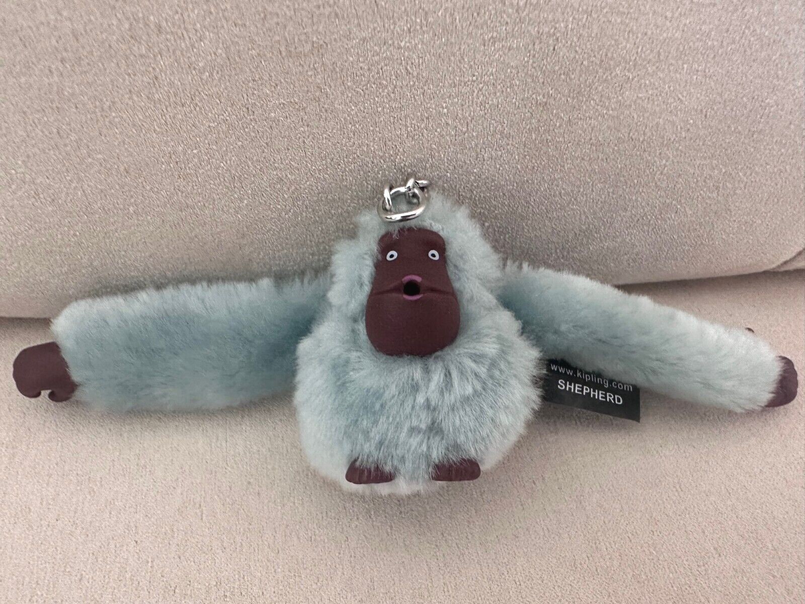 NWT KIPLING MONKEY KEYCHAIN KEY RING CHARM BLACK RED GRAY BLUE GREEN SUCK THUMB