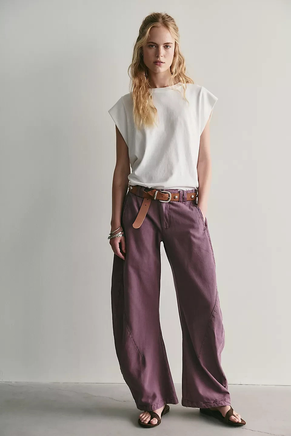 Free People – Spotlight Washed Barrel Chino Trousers NWT