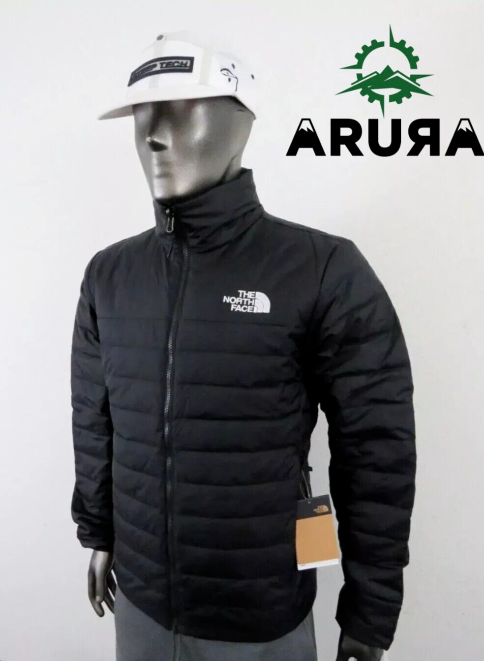 Mens The North Face Minoqua Flare 550-Down Packable Light Puffer Jacket – Black