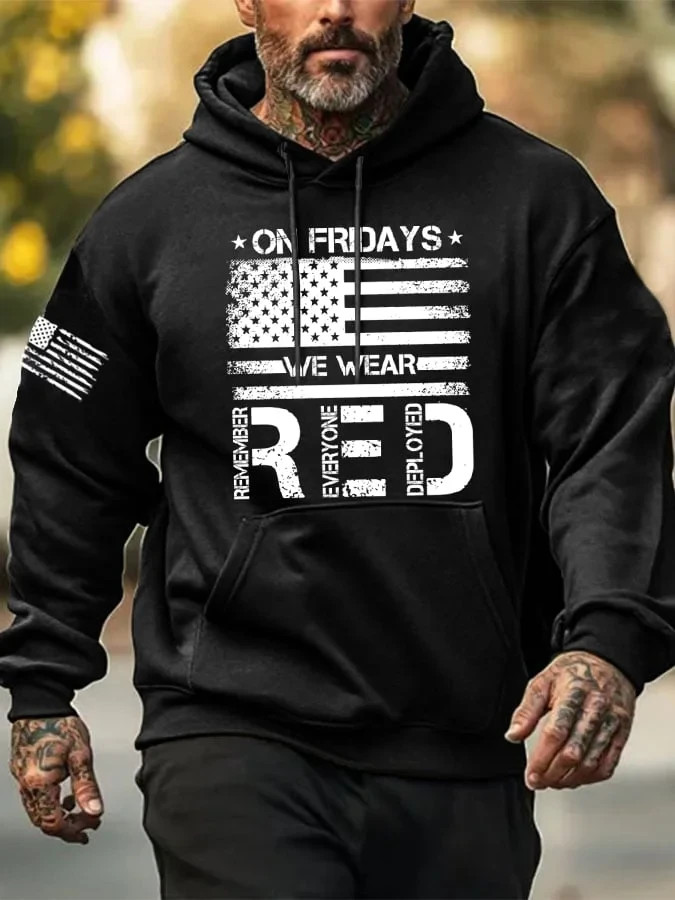 On Friday We Wear Red 3D Print Hoodie