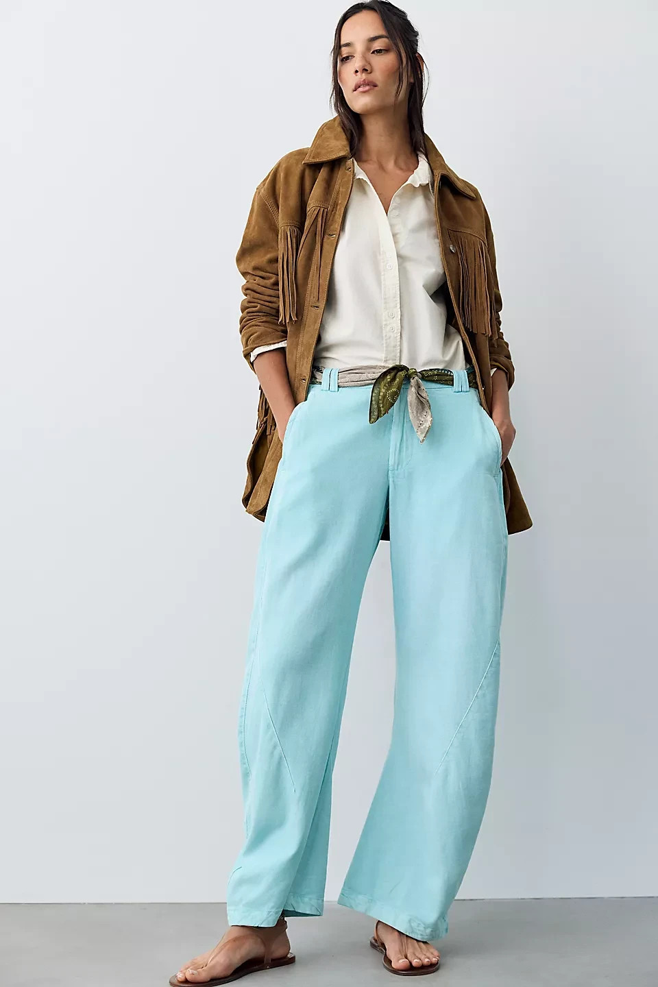 Free People – Spotlight Washed Barrel Chino Trousers NWT