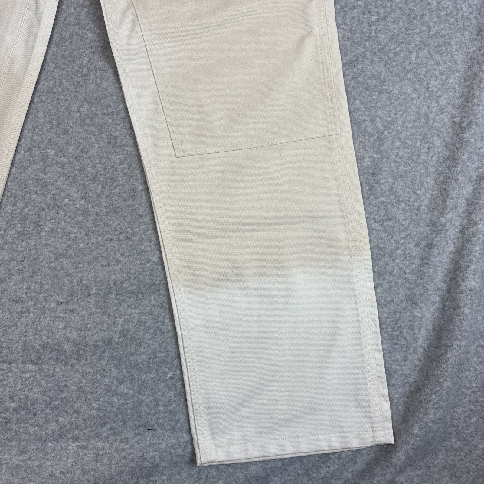 VTG NEW Stan Ray 50th Anniversary Carpenter Ivory Pants Painter USA Mens 28×32